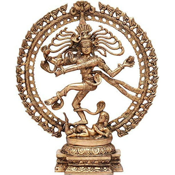 Exoticindia ZDL46-brown-gold Statue Brown Gold Exoticindia ZDL46-brown-gold Statue Brown Gold